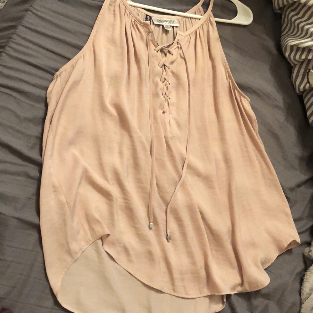 Jennifer lopez light pink tank size xsmall